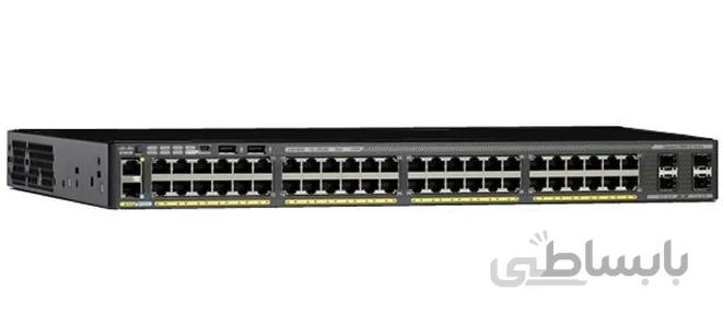 سوئیچ ۴۸ پورت سیسکو مدل WS-C۲۹۶۰X-۴۸FPD-L ا CISCO WS-C2960X-48FPD-L 48Port Managed Switch
