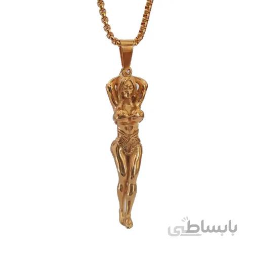 گردنبند زنانه طرح بدنسازی کد b709