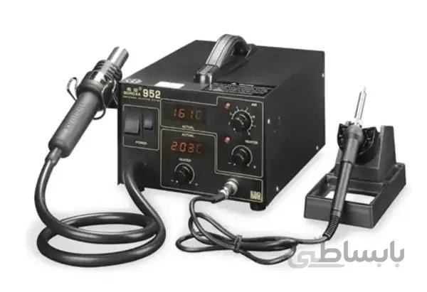دستگاه هیتر و هویه دوکاره گرداک مدل 952 ا GORDAK 952 Dual Digital Display Soldering Station Hot Air Heater