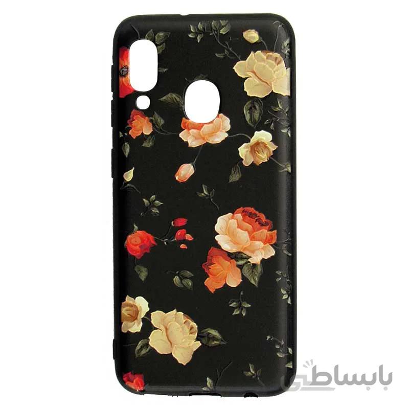 قاب فانتزی برجسته زنانه طرح گل سامسونگ Samsung A40