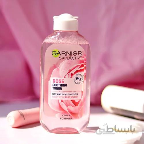 تونر گل رز پوست خشک و حساس گارنیر Garnier ا Garnier