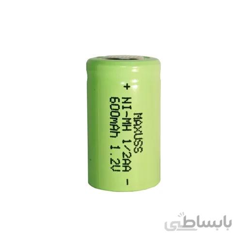 باتری AA 1/2 سرتخت قابل شارژ مکسس 600mah