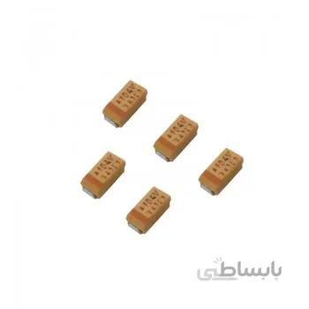 بسته 5تایی خازن تانتالیوم SMD با ظرفیت 0.1uF 35V