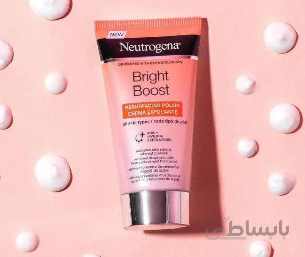 کرم لایه بردار(اسکراب) نوتروژینا سری BRIGHT BOOST مناسب انواع پوست