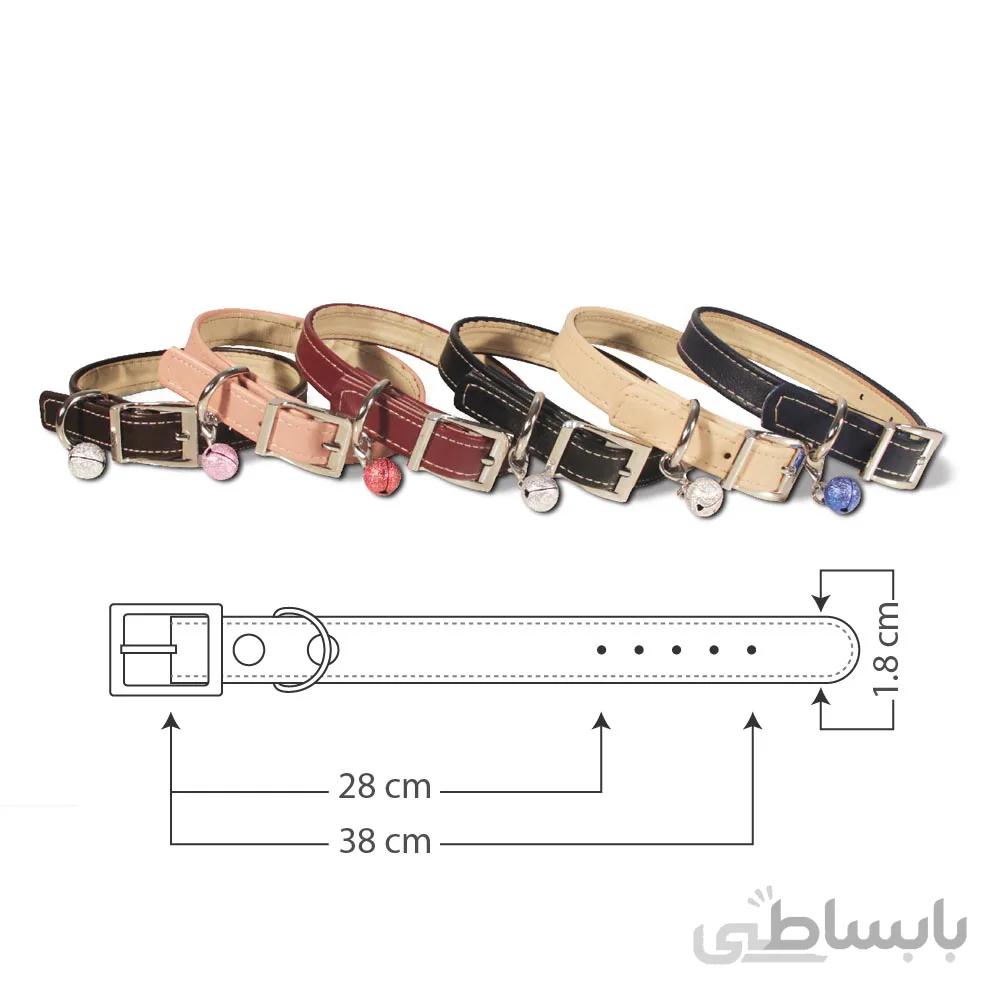 قلاده گردنی ساده زنگوله دار سگ و گربه نیناپت سایز ۳ ا Ninapet Neck Collar For Small Dogs And Cats Size3