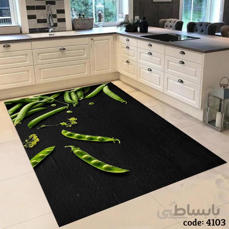 فرشینه اشپزخانه طرح لوبیا 4103