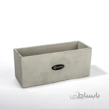 گلدان بتنی مستطیل طرح باغچه