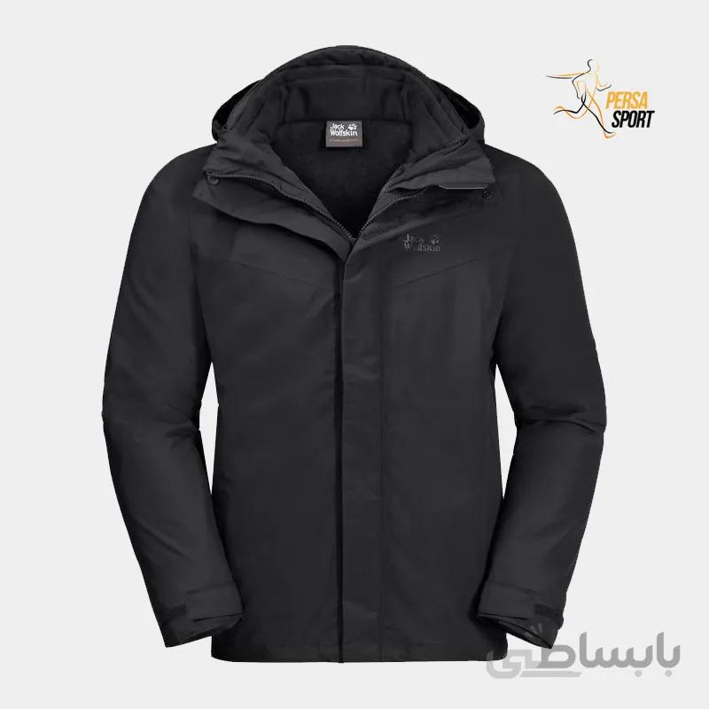 کاپشن مردانه جک ولفسکین GOTLAND 3IN1 M