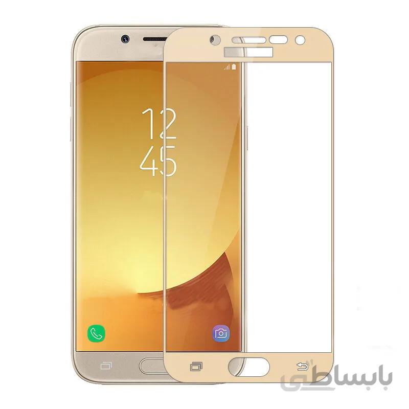 محافظ صفحه نمایش شیشه ای مدل Full Cover مناسب برای گوشی سامسونگ J700 J72015