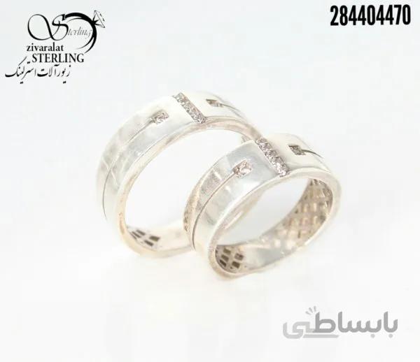 حلقه ست نقره طرح اسمیت