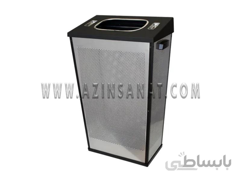 سطل زباله 4 گوش فلزی SP4