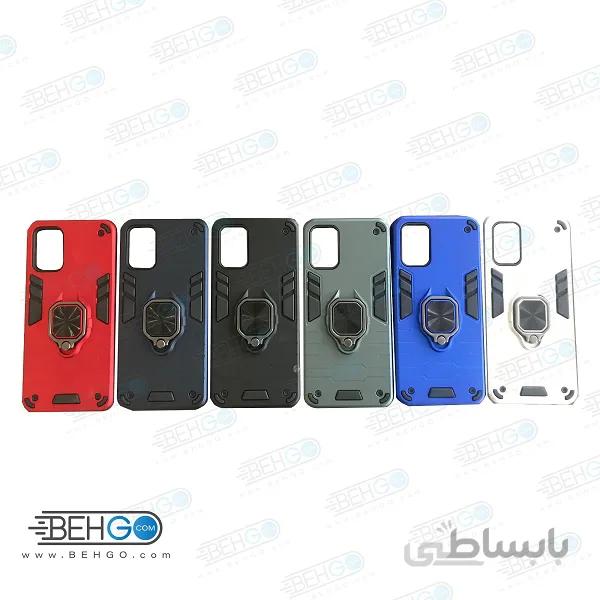 قاب گوشی A02S کاور گارد محافظ بتمن ارمور گوشی موبایل سامسونگ A02S ا Anti Shock BATMAN ARMOR FINGER RING CASE COVER For Samsung Galaxy SM-A025F/DS A02S