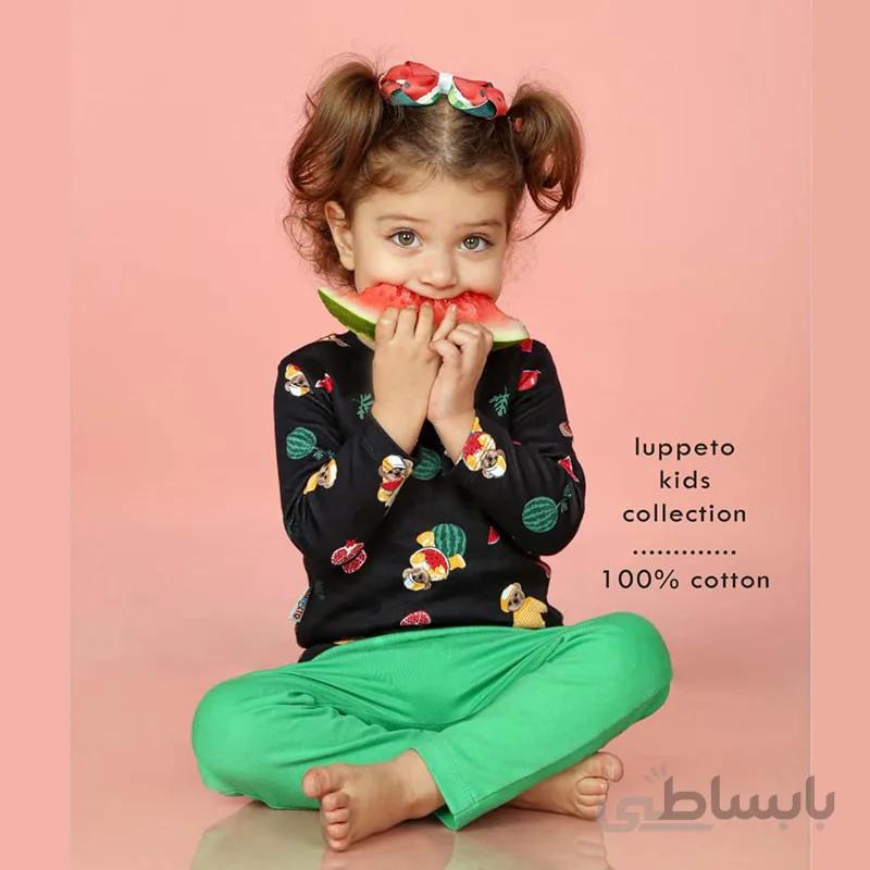 ست بلوز شلوار بچه گانه یلدا طرح پوجا