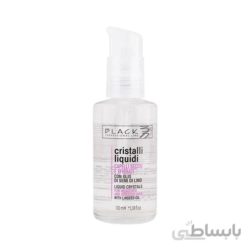 سرم تقویت کننده مو بلک پروفشنال مدل ترنسپرنت Black Liquid crystals حجم 100 میلی لیتر