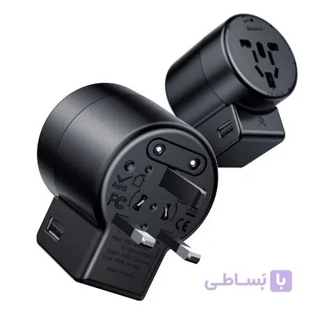شارژر دیواری بیسوس با پوردت دوگانه مدل Rotation Type Baseus Rotation Type Universal Charger