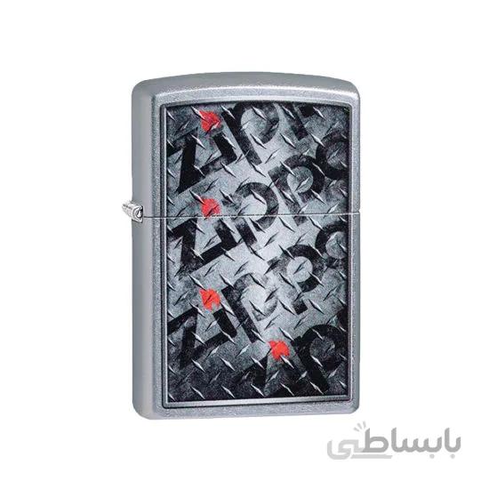 فندک زیپو مدل Zippo Diamond Plate کد 29838 ا Zippo Diamond Plate Lighter No.29838
