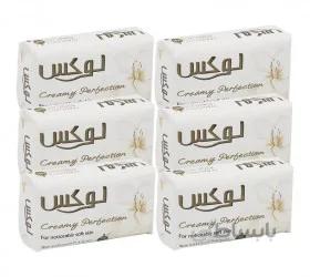 صابون لوکس با رایحه گلهای سفید و Silk Essence مقدار 90 گرم بسته 6 عددی