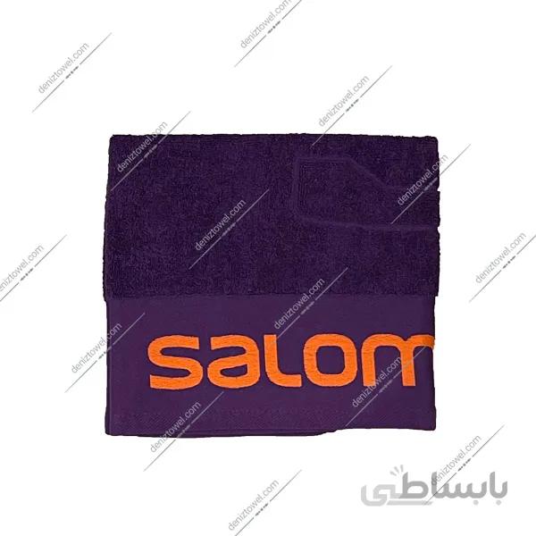 حوله دستی باشگاهی salomon بادمجونی