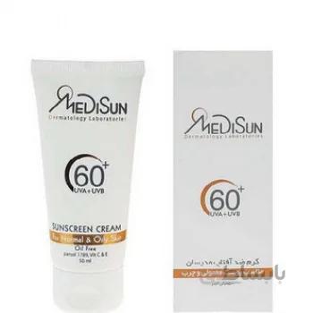 کرم ضد آفتاب SPF 60 (بی رنگ) مدیسان