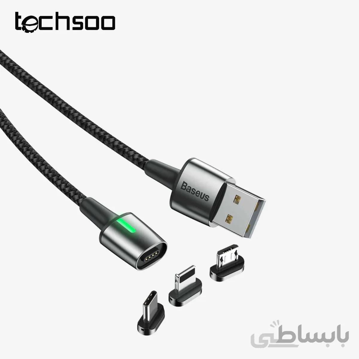 سر کابل مگنتی لایتنینگ بیسوس Baseus Calxc-e iP Magnetic adapter