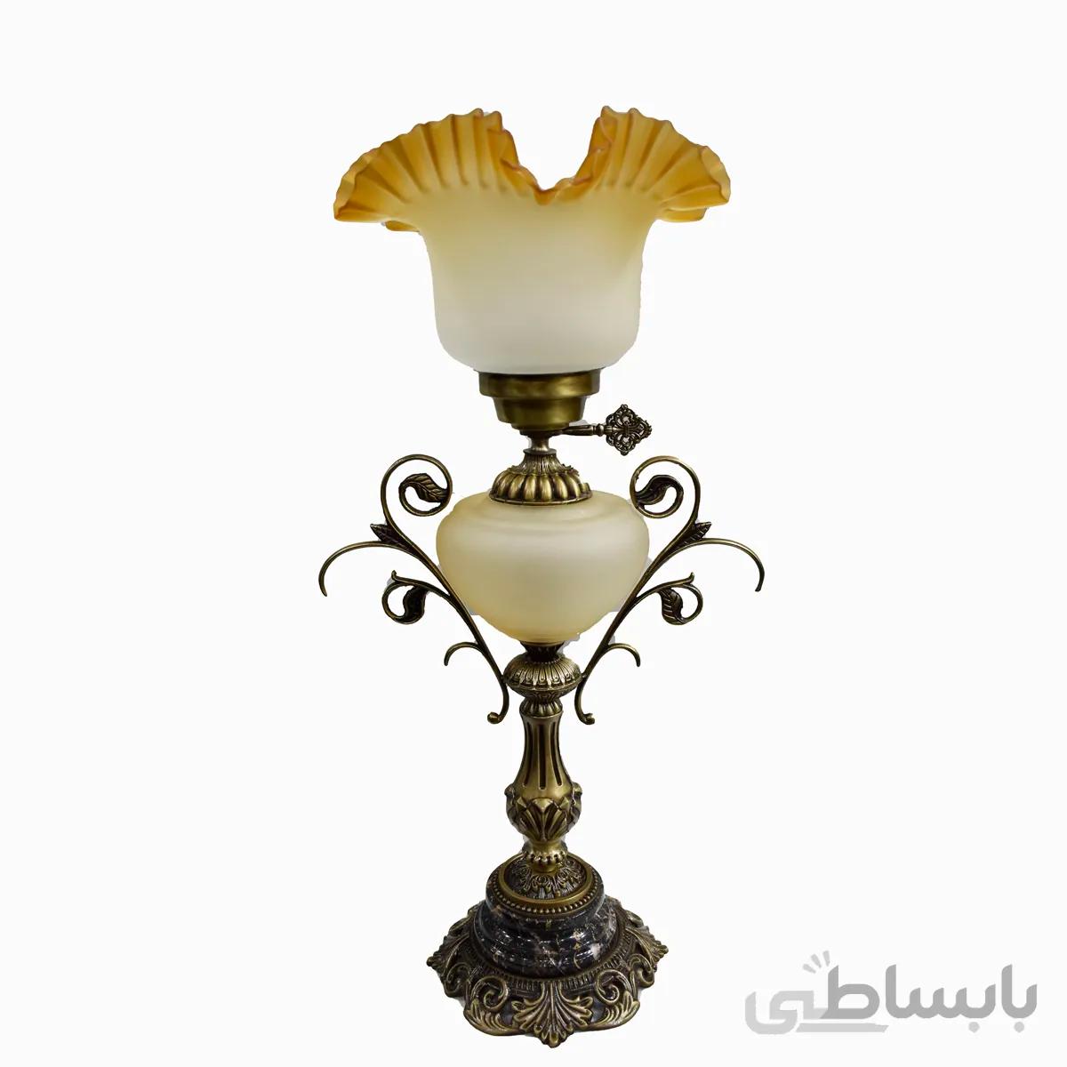 شمعدان بلور بلند دسته دار