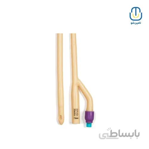 سوند فولی دو راهه ول مد سایز ۲۲ بنفش ا Well-med two way foley catheter size 22 purple