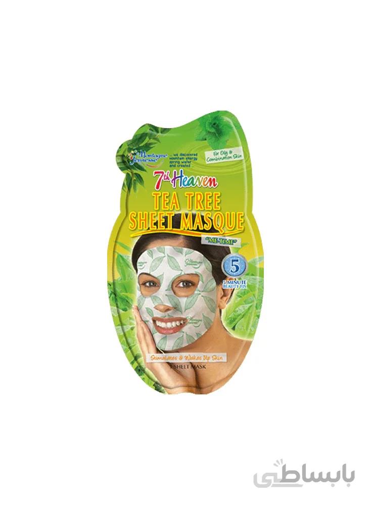 ماسک صورت نقابی مونته ژنه سری 7th Heaven مدل Tea Tree - یک ورق
