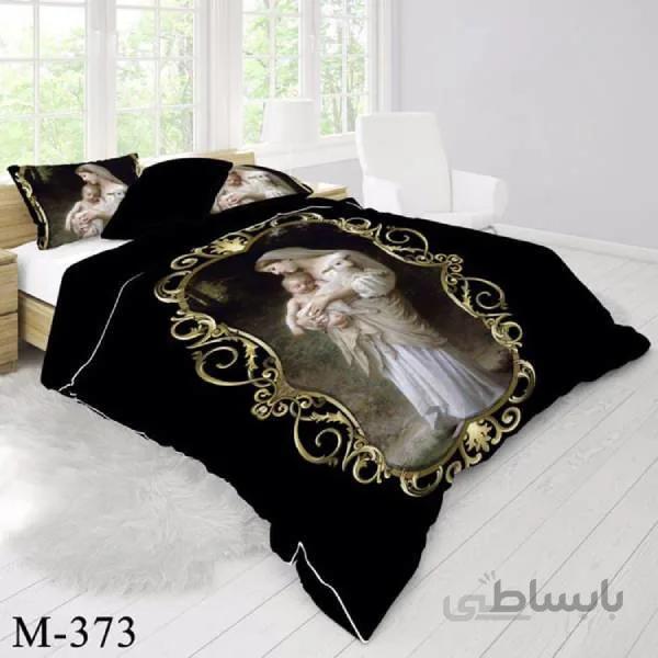 روتختی سه بعدی ساتن ابریشم ترک طرح خاص - کد M 373