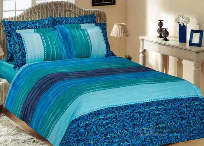 ست لحاف دونفره 4تکه طرح ویو wave