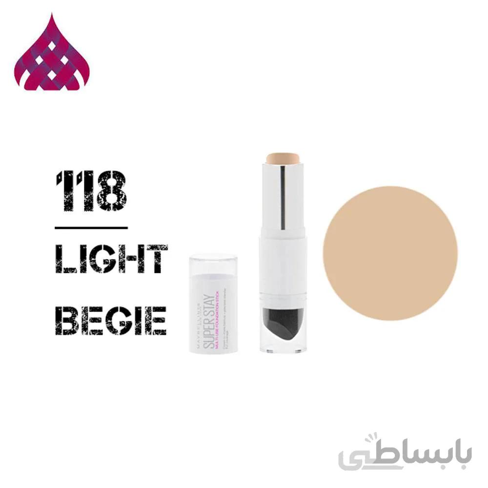 کرم پودر استیکی سوپر استی شماره 118 میبلین