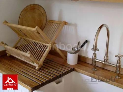 جاظرفی چوبی طرح ساده ا آبچکان چوبی با چوب راش