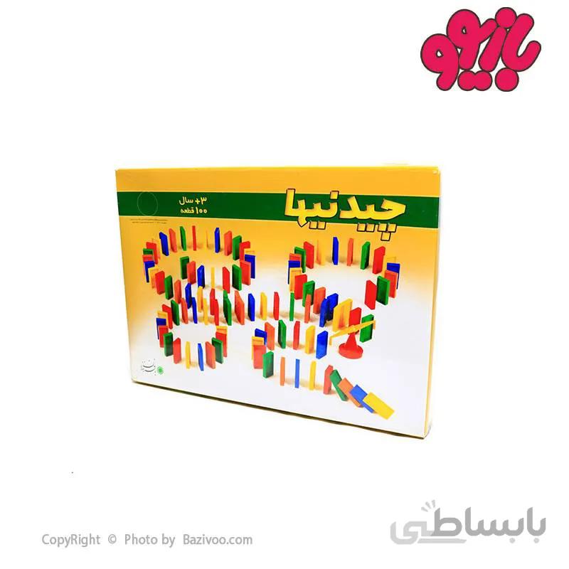 بازی چیدنی‌ دومینو 100 قطعه با فرزندان