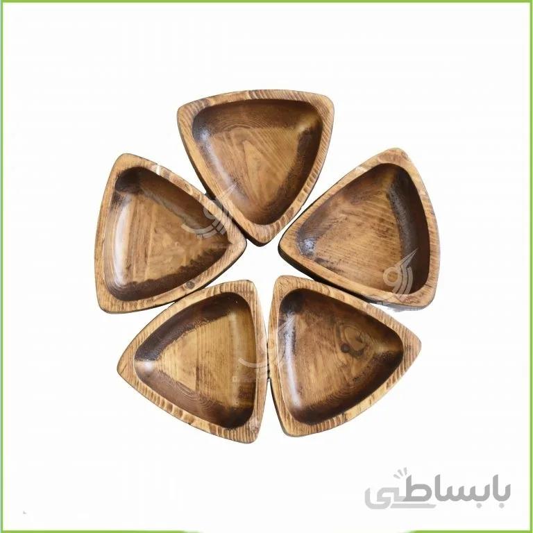 پیاله چوبی سه گوش کد ۱۰۱۷۹۲