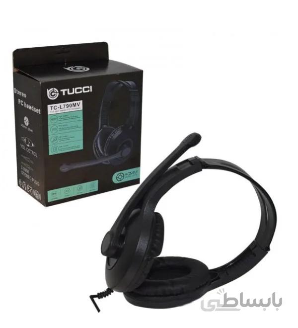 هدست گیمینگ TUCCI TC-L790MV سیم دار* رنگ مشکی*(فروش ویژه )