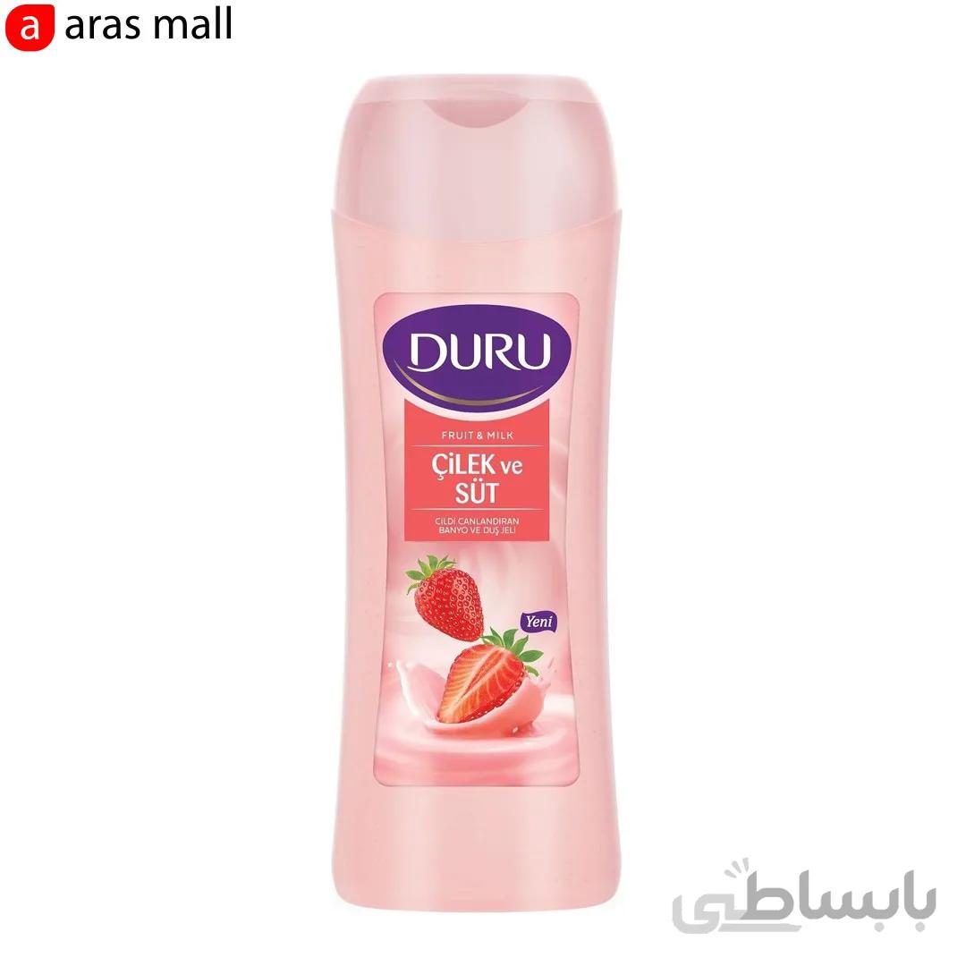 شامپو بدن دورو با رایحه توت فرنگی و شیر 450 میل