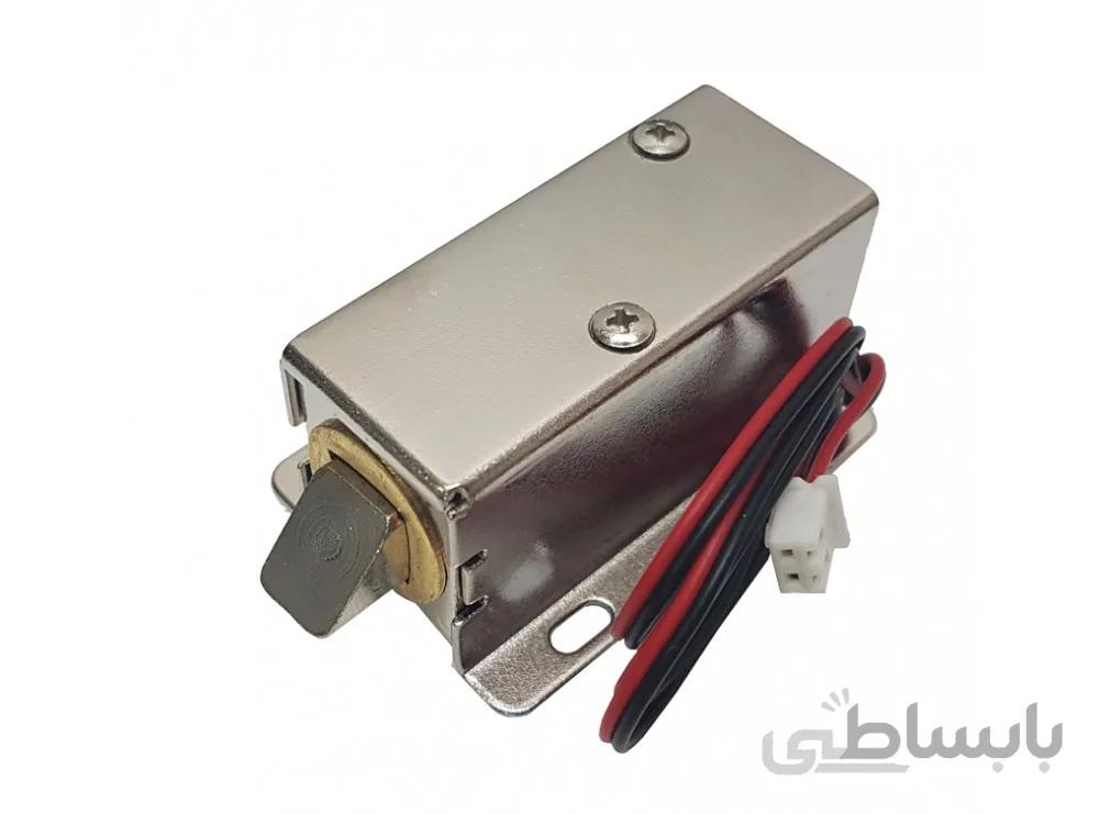 قفل الکترونیکی درب 12 ولتی Solenoid Lock مدل Push-Pull زبانه ای