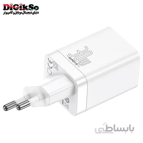 شارژر دیواری فست شارژ باسئوس مدل Baseus CCSUPP-E02 رنگ مشکی