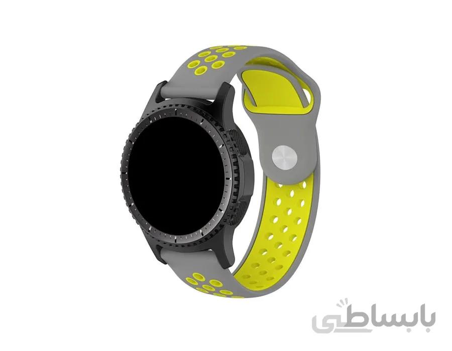 بند سیلیکونی طرح نایک ساعت سامسونگ مناسب برای Gear S2 Frontier/Galaxy Watch 42mm