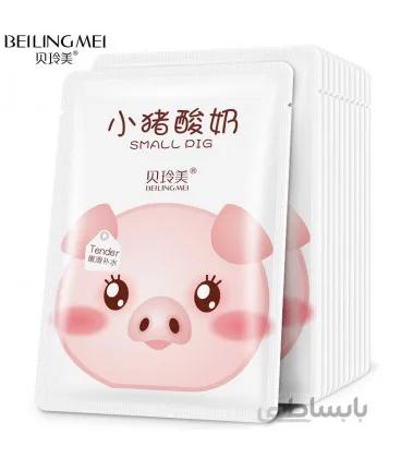 ماسک ورقه ای صورت بچه خوک مخصوص پوست چرب وآکنه دار برند BISUTANG Face Mask