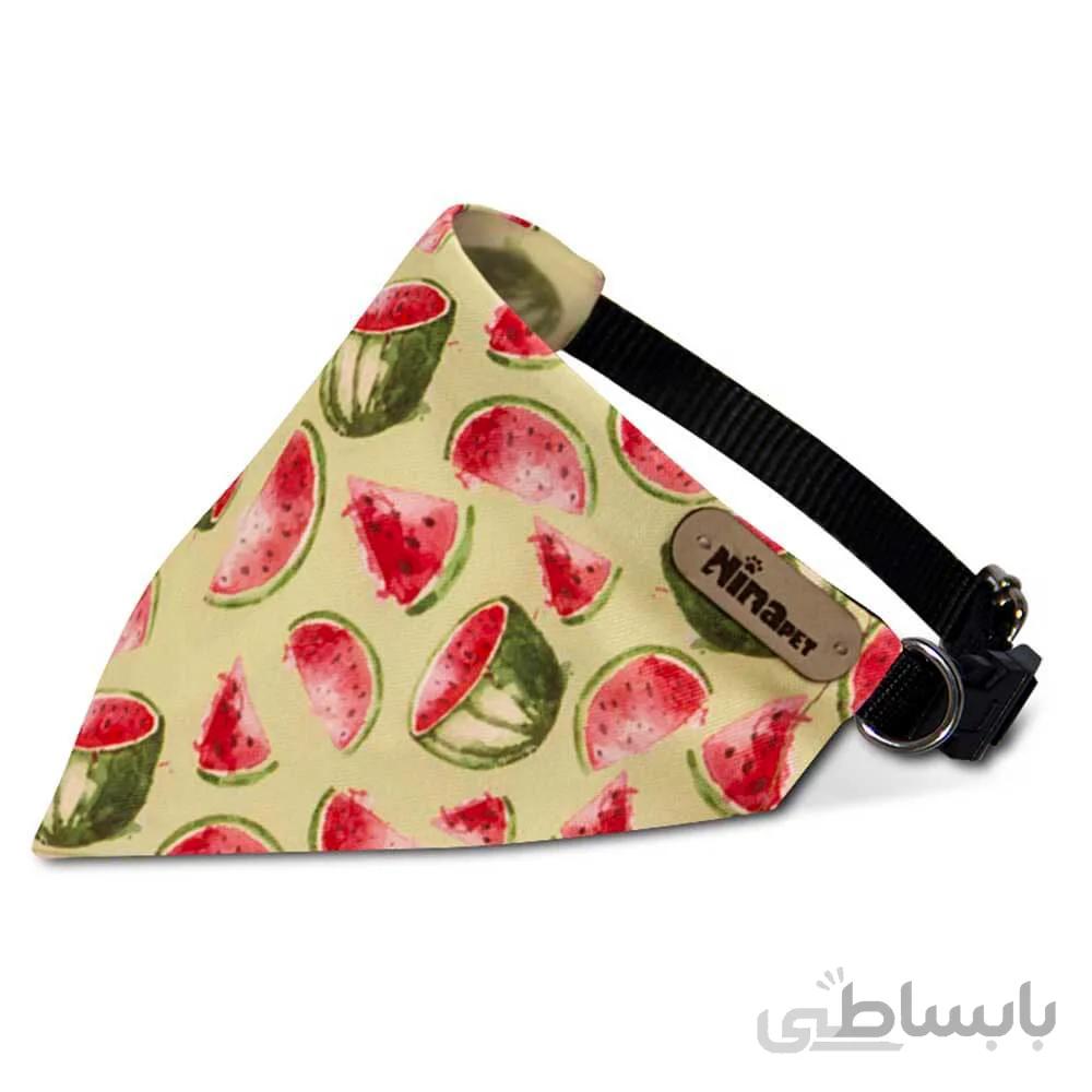 قلاده دستمال گردن سگ نیناپت مدل هندوانه ا Ninapet Collar & Scarf For Large Dog Watermelon Model