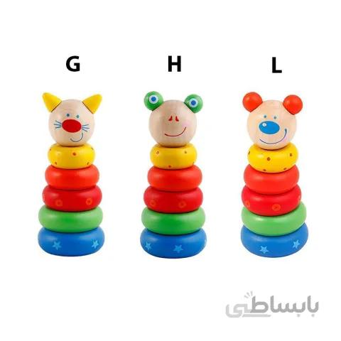اسباب بازی برج هوش چوبی کد BZ-15-B