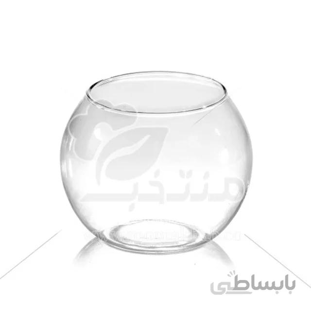 گلدان شیشه ای ساده تراریوم 15 سانتی متری (سایز 2)