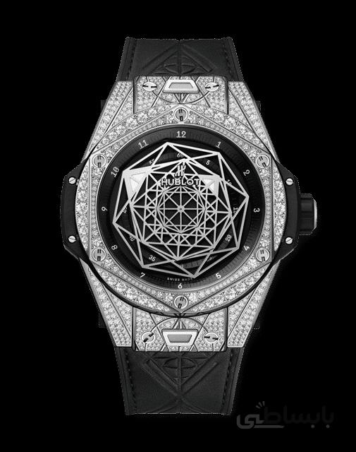 ساعت هابلوت عنکبوتی نگین دار مردانه Hublot Diamods 2332W