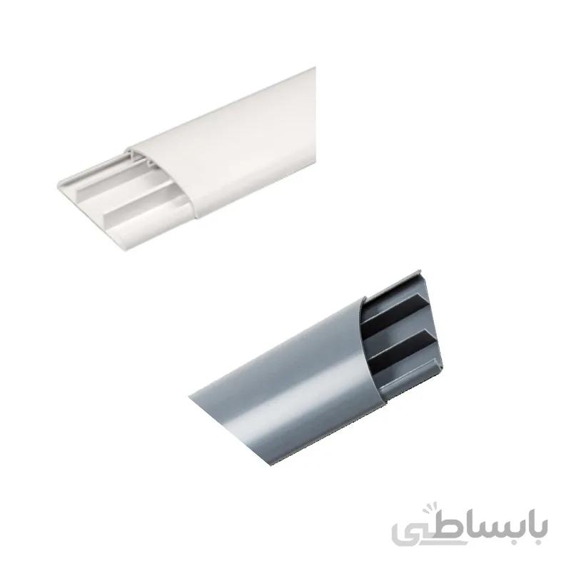 داکت نیم گرد کف خواب دانوب طوسی سفید ساده 20*75