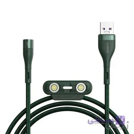 کابل تبدیل USB به USB-C/microUSB-لایتنینگ باسئوس مدل CA1T3-AG1 طول 1 متر