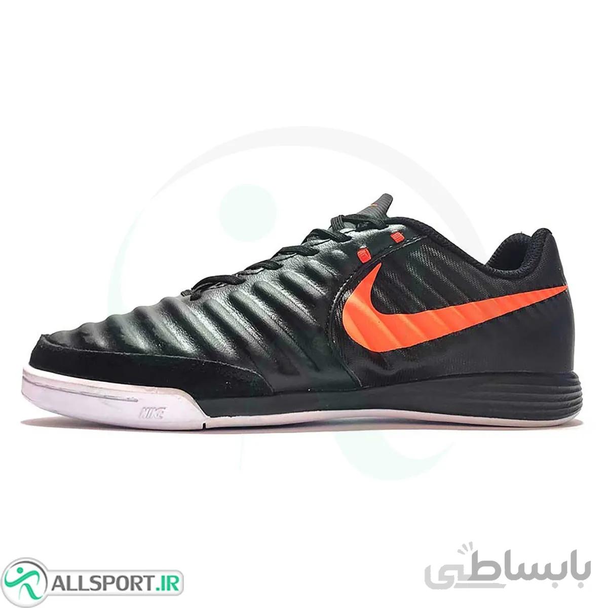 کفش فوتسال نایک تمپو Nike Tempo X Black Orenge