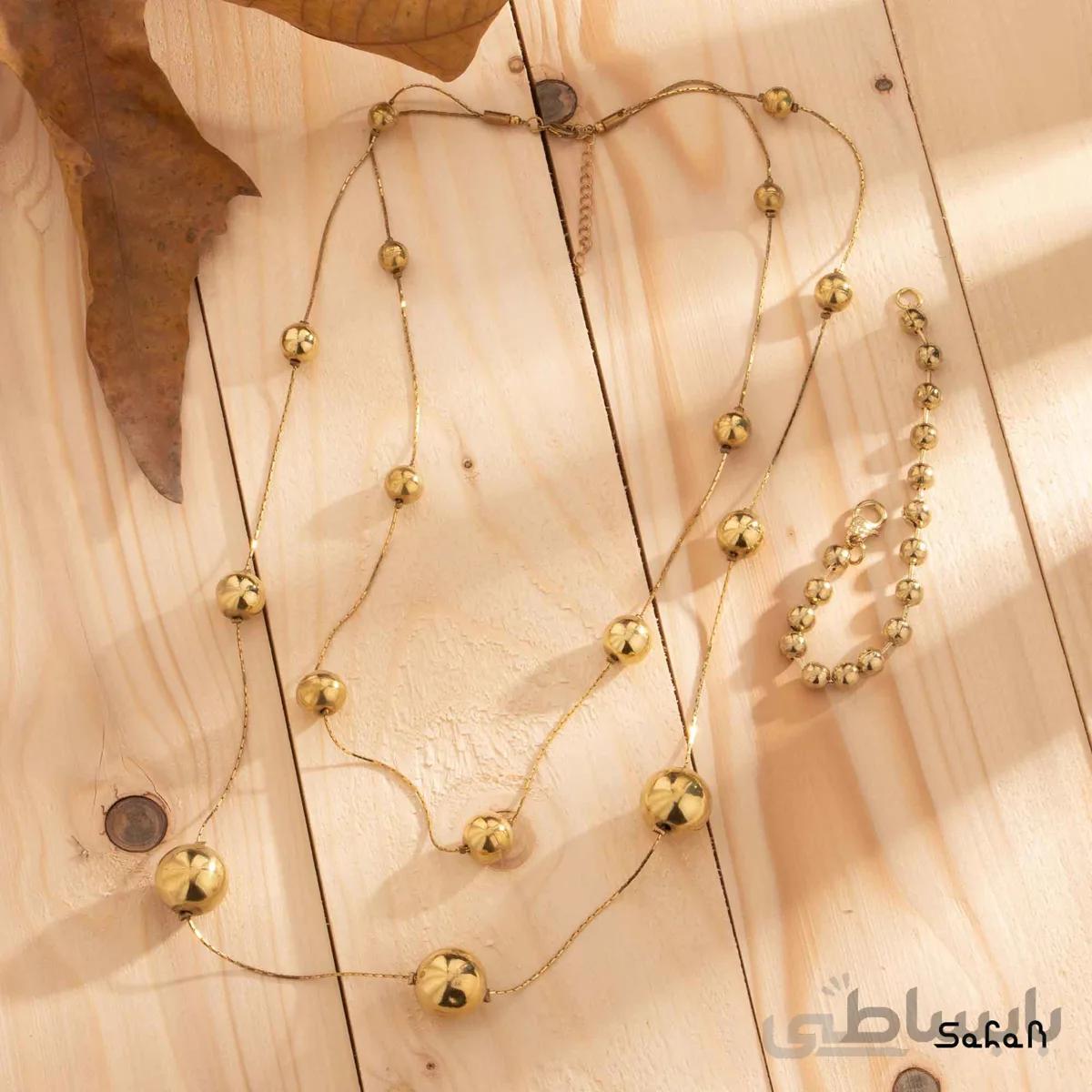 ست گردنبند و دستبند گوی
