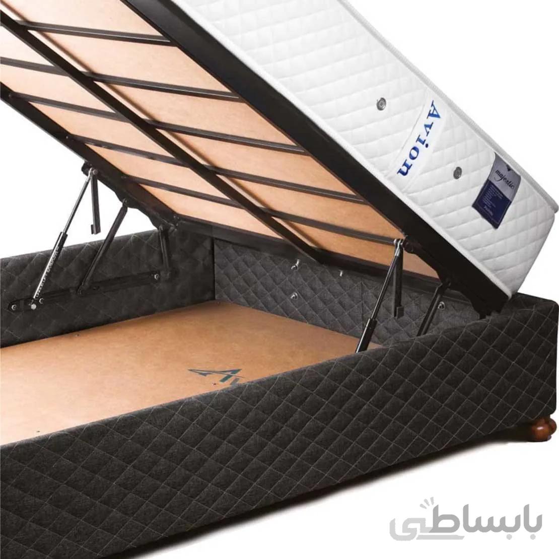 تخت باکس جک دار آویون 160*200 cm آبی نفتی