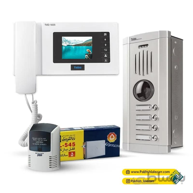 پکیج کامل آیفون تصویری مانیتور 4.3 اینچ مدل 1035 و پنل سهند تابا الکترونیک