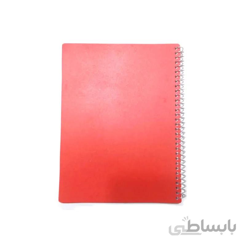 دفتر 100 برگ طلقی جلد ساده فنر تک